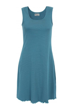 Jalfje-mouwloos-jurkje-biokatoen-gestreept-blauw-groen-turquoise