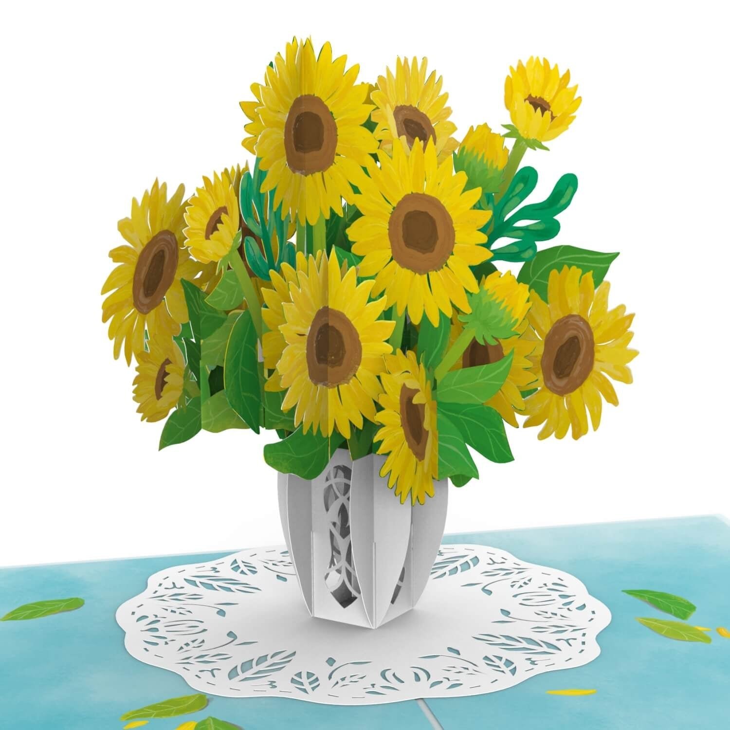 PaperCrush Pop-Up Kaart Zonnebloemen