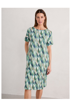 Seasalt jurkje koop je bij Ditha Bonita-Top Shell Dress - Water Leaves Bird Egg