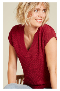 Tranquillo-truitje-korte-mouwen-biokatoen-GOTS-rood