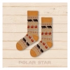 Polar Star Noorse sokken Beren – warme biokatoenen sokken met berenprint uit de Wildlife-collectie, ontworpen in Frankrijk en geproduceerd in Europa.
