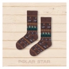 Polar Star Noorse sokken MARHUND – biologisch katoenen wasbeer sokken met Nordic patroon uit de Wild Life collectie, ontworpen in Frankrijk en geproduceerd in Europa.