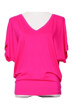 IchJane T-shirt van bamboeviscose in de kleur hot pink