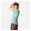 Living Crafts T-shirt Talida met korte mouwen in de kleur Aqua Sea in 100% linnen.