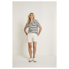 Para Mi Bobby korte broek offwhite van katoen met casual pasvorm en zomerse uitstraling