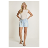 Para Mi Bobby korte jeans in poederblauw met casual pasvorm en zachte denimlook
