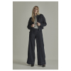 Para Mi Lizzy Pure Indigo damesjeans van 100% katoen met hoge taille en extra wijde donkerblauwe pijpen.